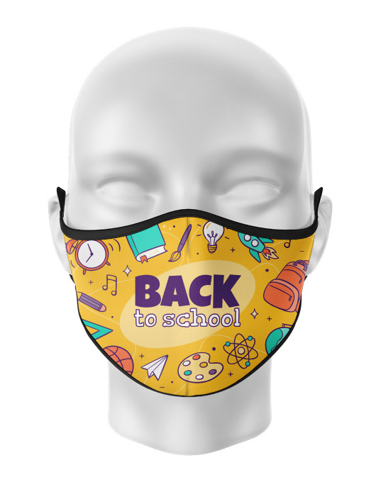 Masca de gura personalizata Back to school