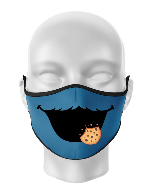 Masca de gura personalizata Cookie Monster