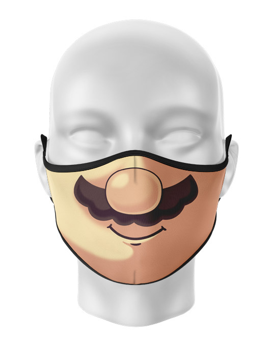 Masca de gura personalizata Mario Moustache