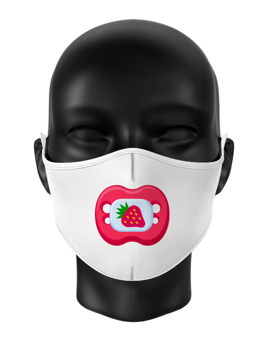 Masca de gura personalizata Strawberry pacifier