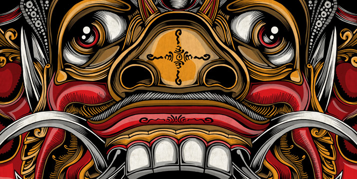 balinese mask artwork